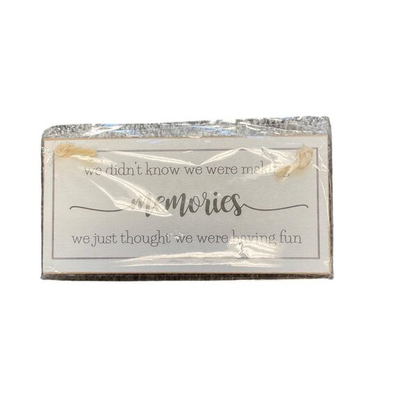 Crafty Clara - "We Didnt Know We Were Making Memories" Made with MDF Hanging Sig - Picture 2 of 2